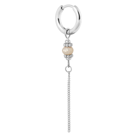 Cloudy hoop silver