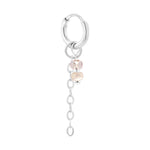 Single Coastal Shine Hoop Silver