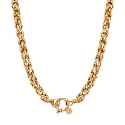 Cobra midi necklace gold