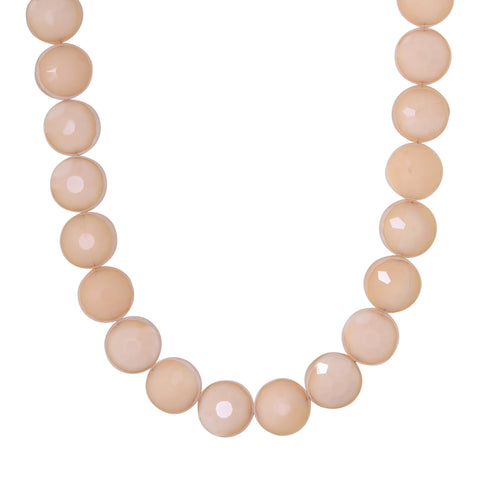 Coral glow necklace gold