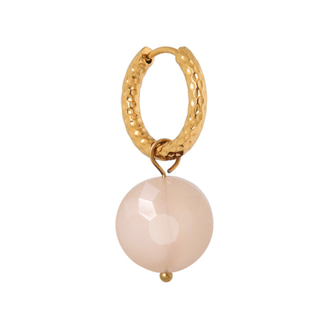 Coral glow hoop gold