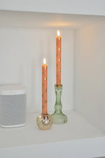 LED pillar kaars happy orange