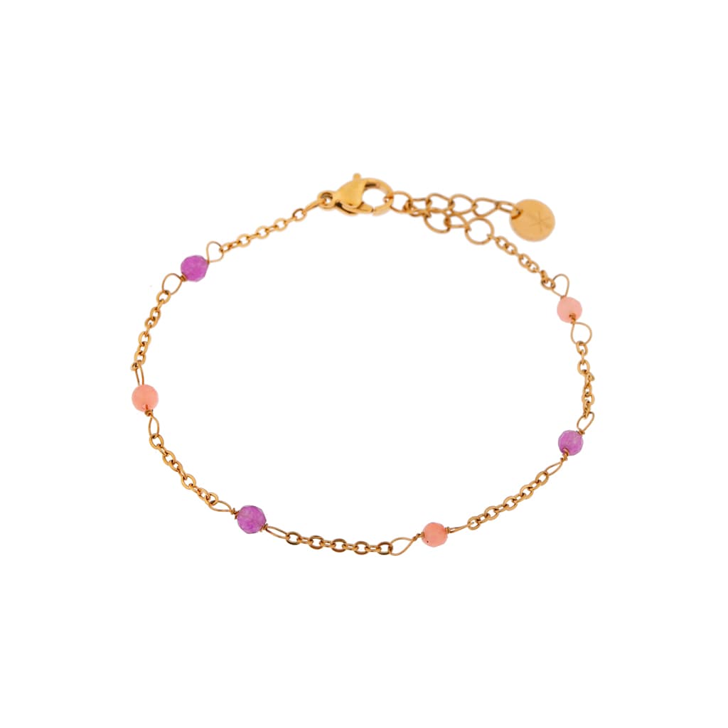 Double dottie bracelet gold