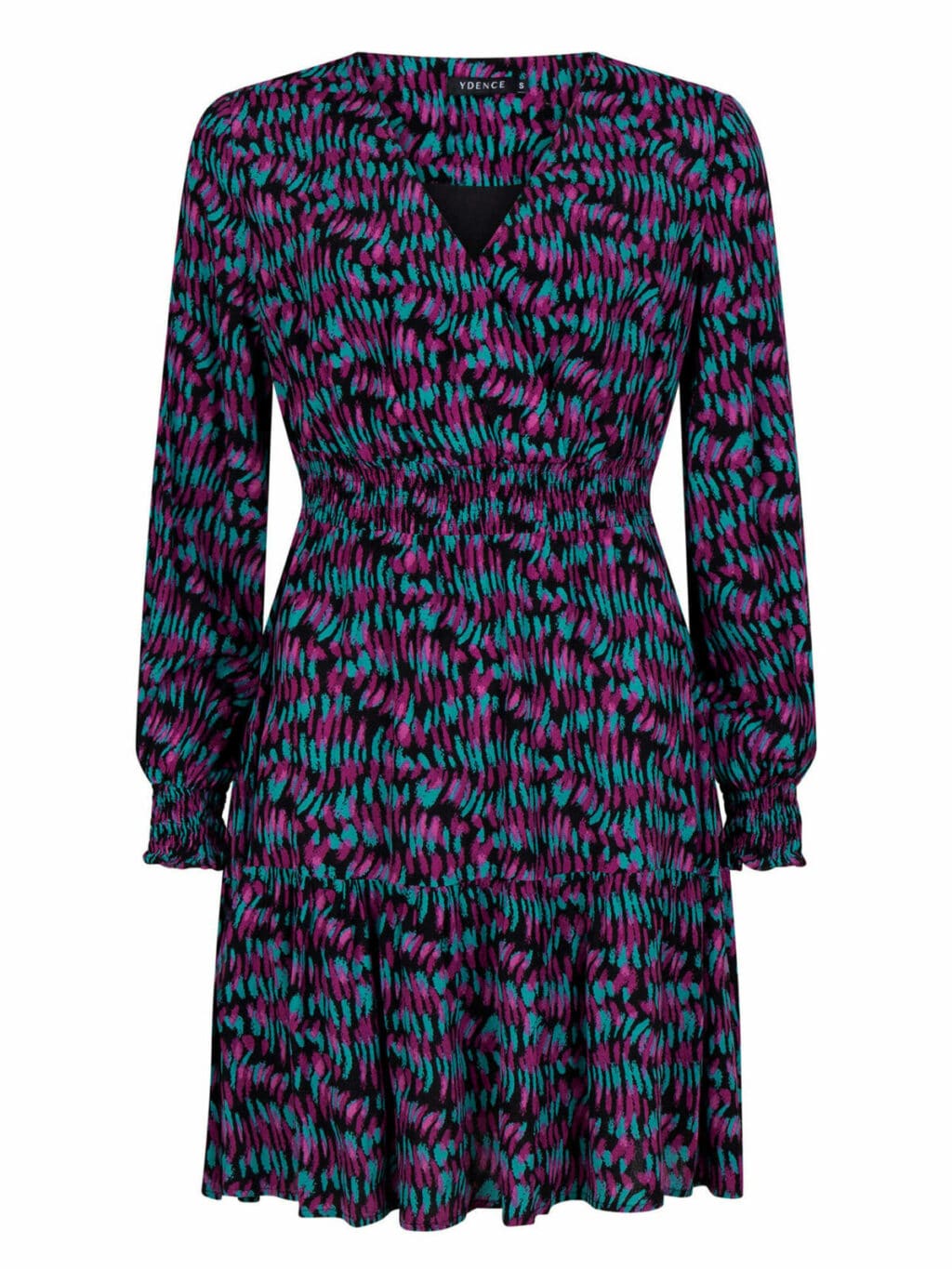 Dress Novali - turquoise/purple print