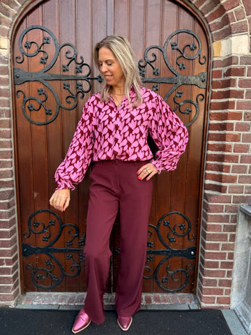 Blouse Alyssa - Pink flower