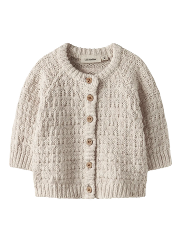 Nbfbella ls knit card lil - novelle peach melange