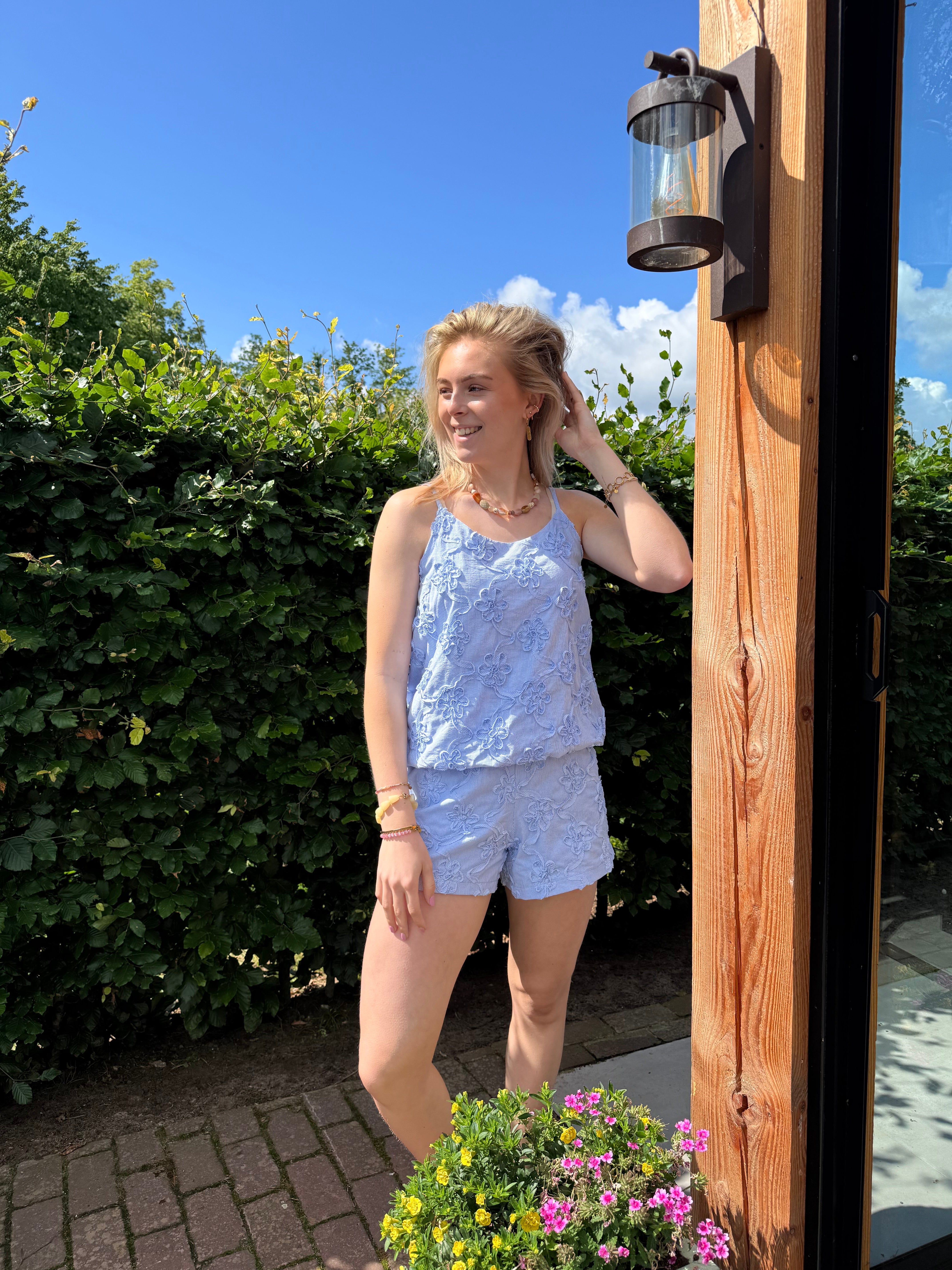 Short Rosa - Light blue
