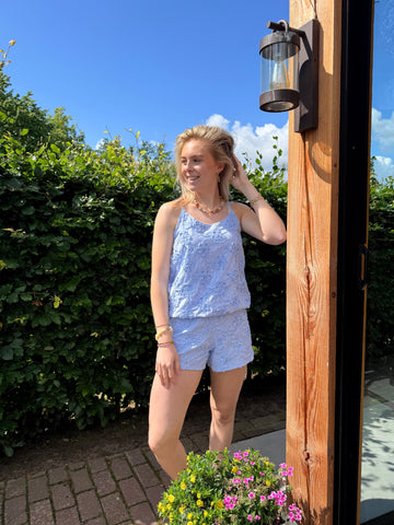 Short Rosa - Light blue