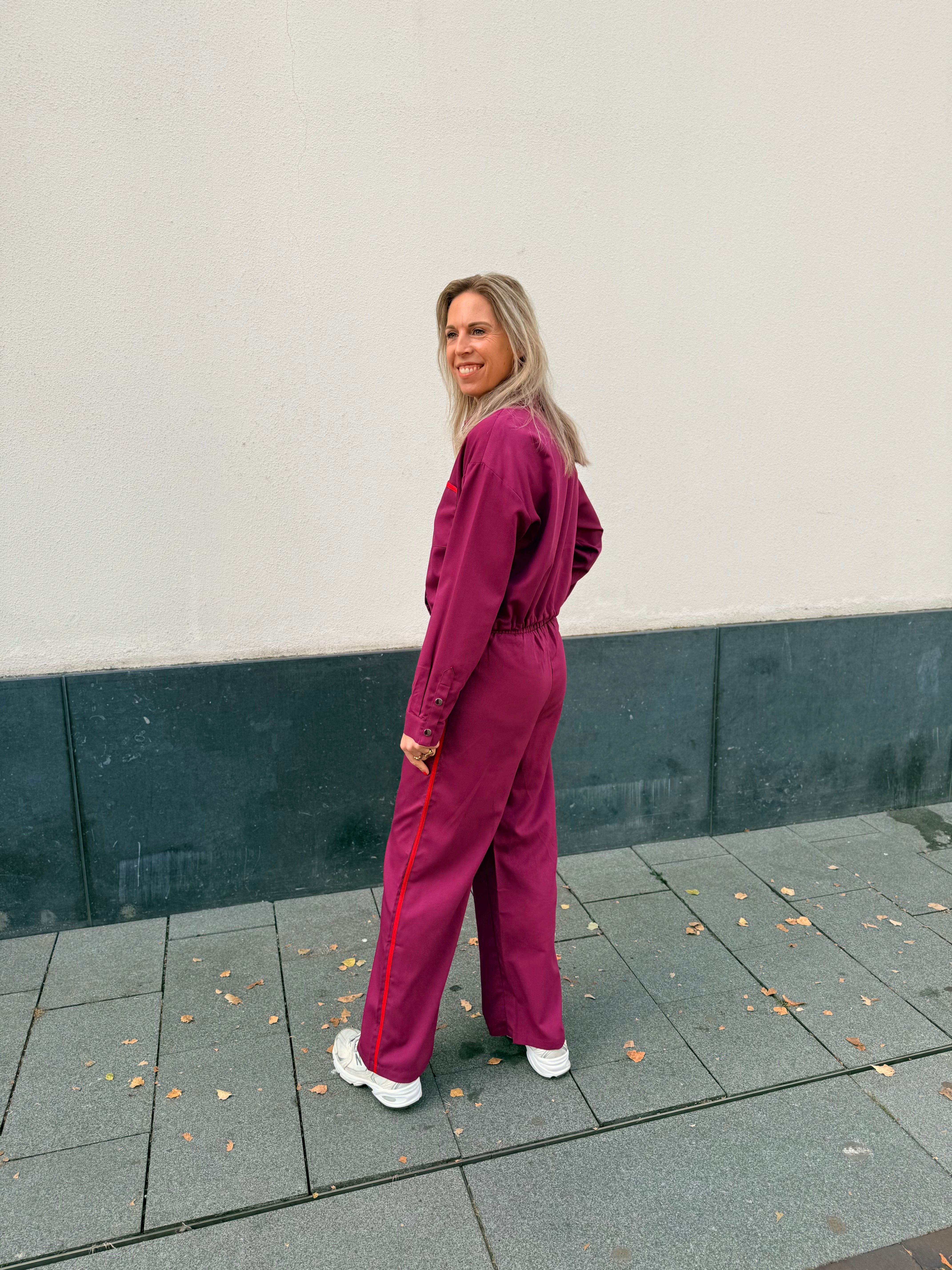 Blouse Kess - Fuchsia purple/red