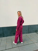 Blouse Kess - Fuchsia purple/red