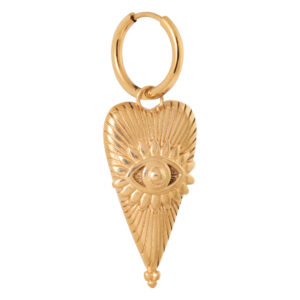 Eye of love hoop gold