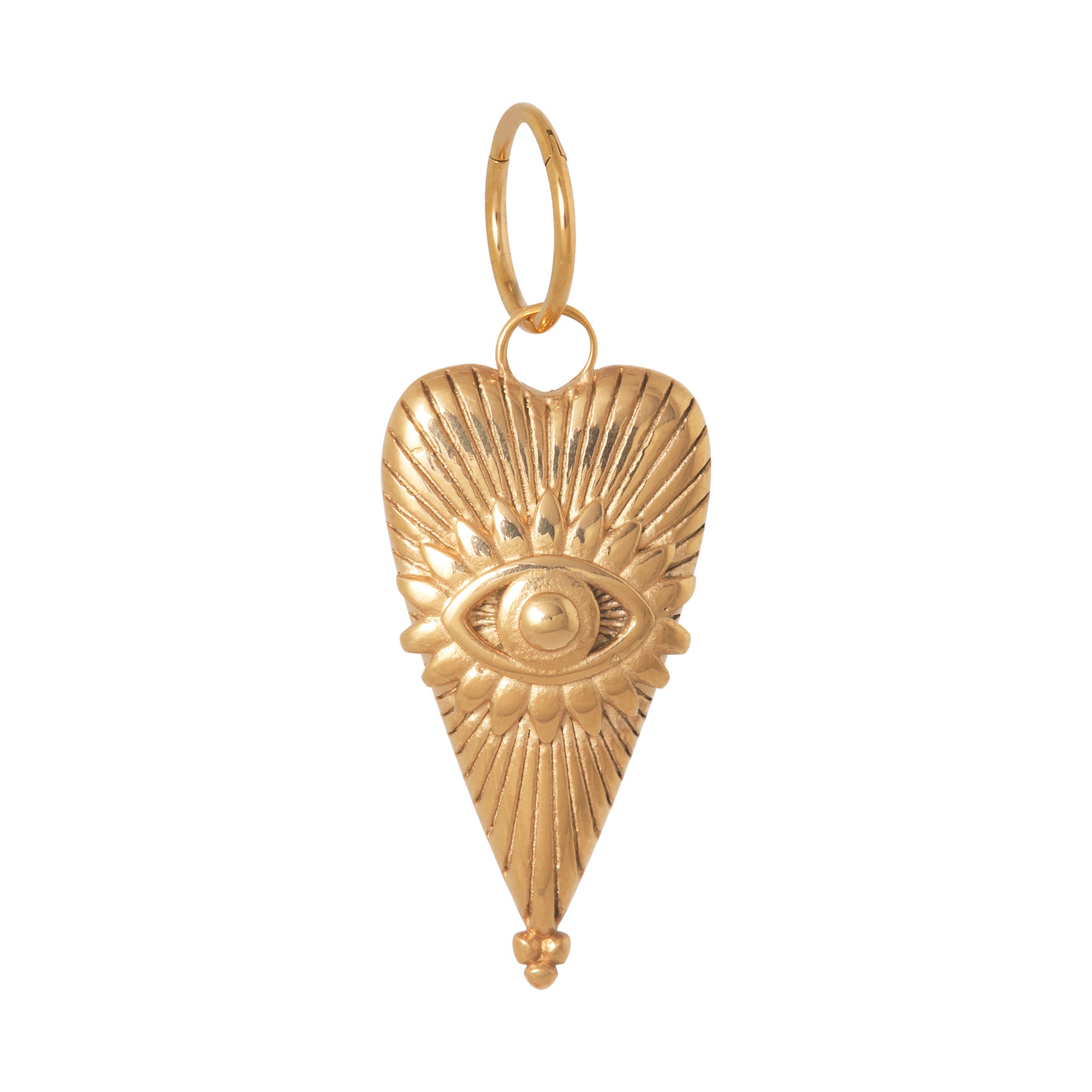 Eye of love charm gold