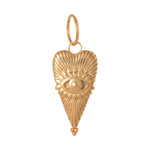 Eye of love charm gold