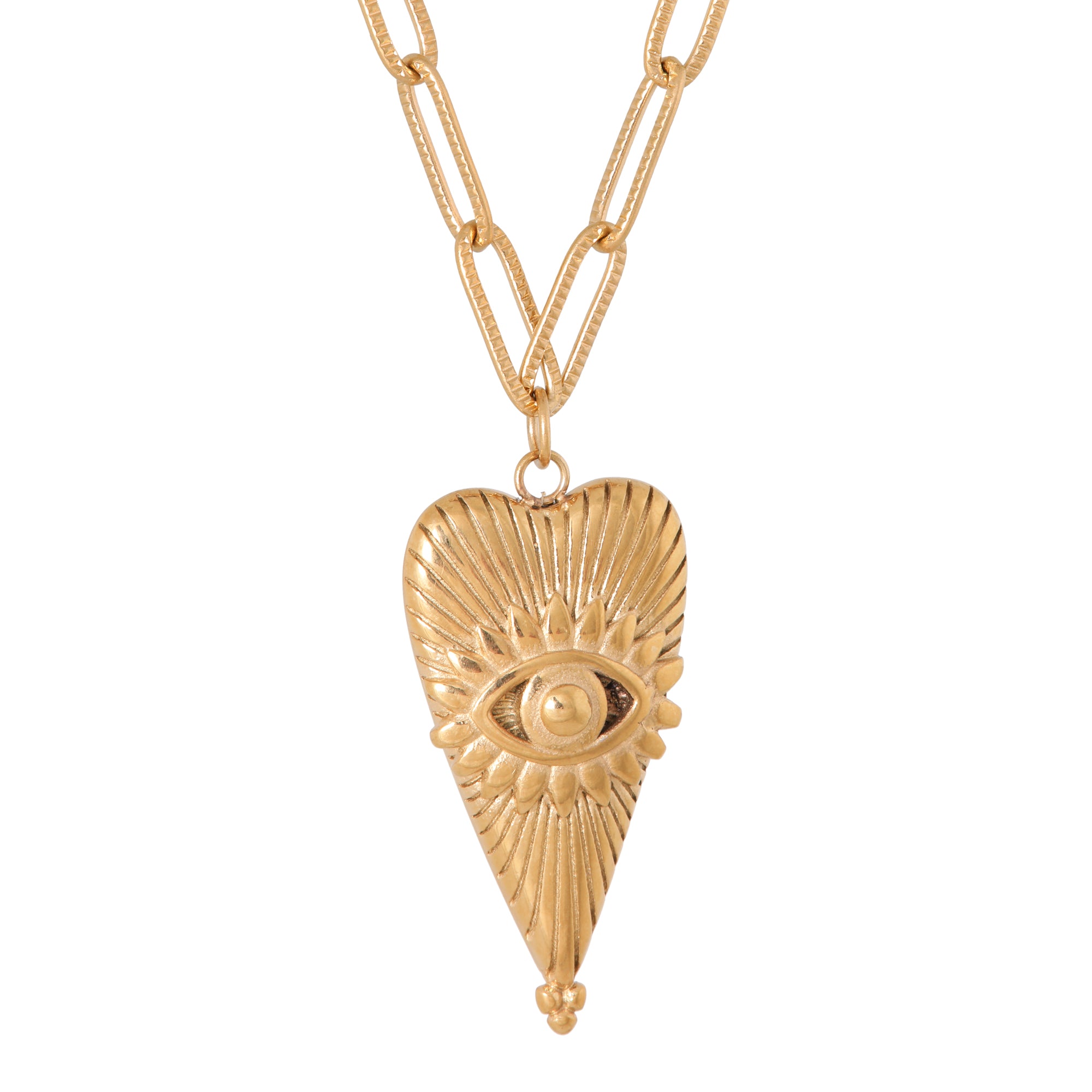 Eye of love necklace gold