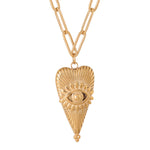 Eye of love necklace gold