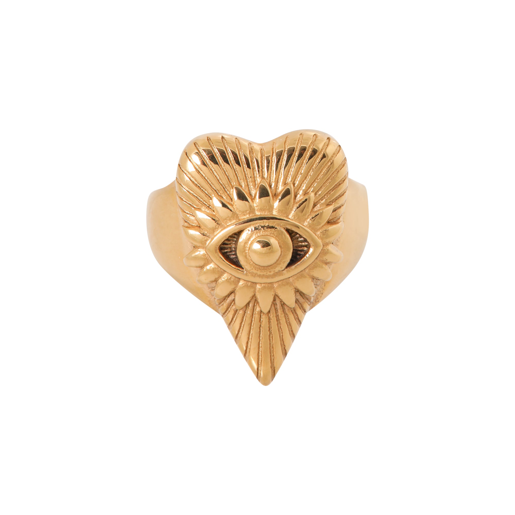 Eye of love ring gold