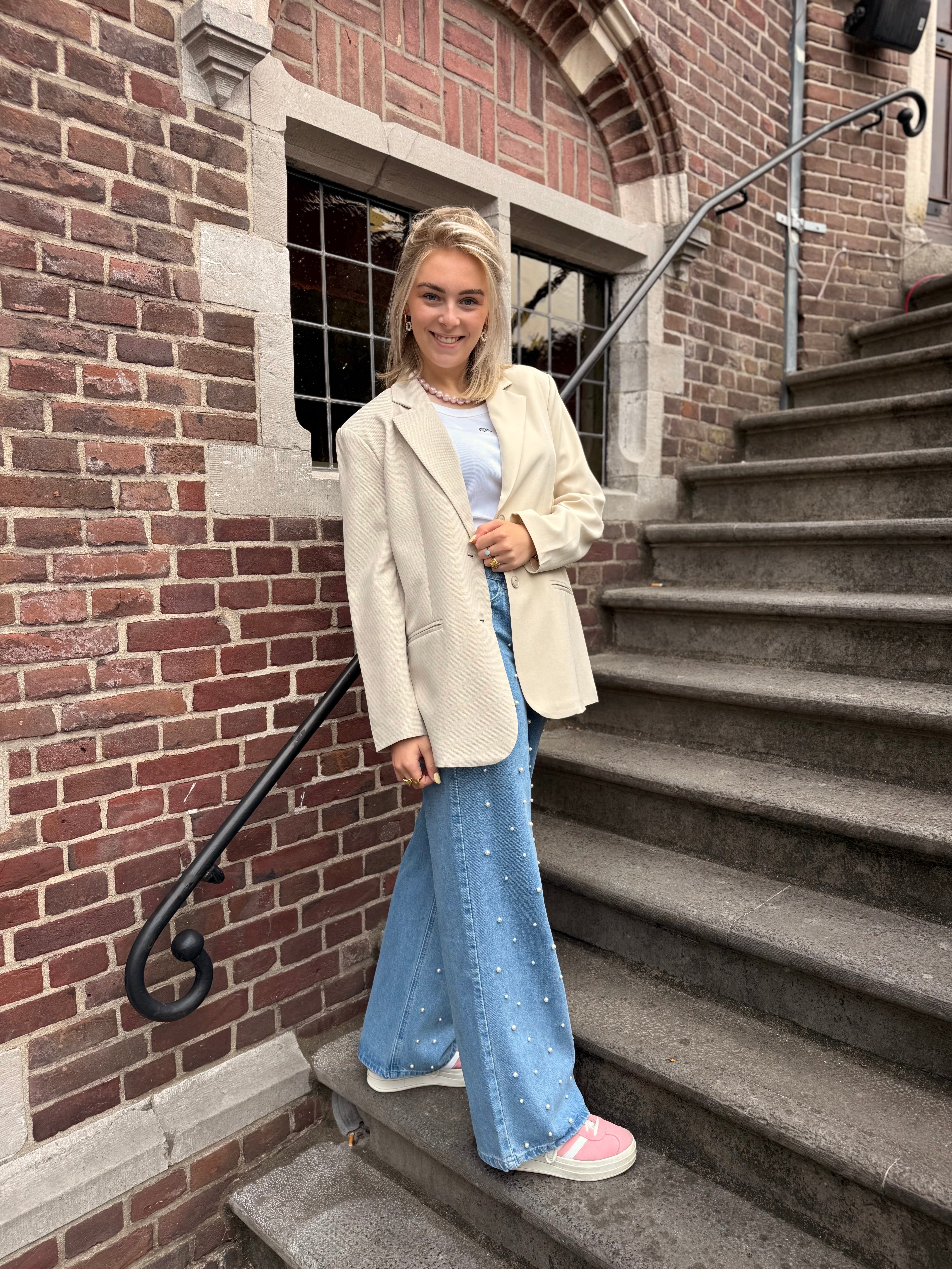 Oversized blazer BODIE - Off white