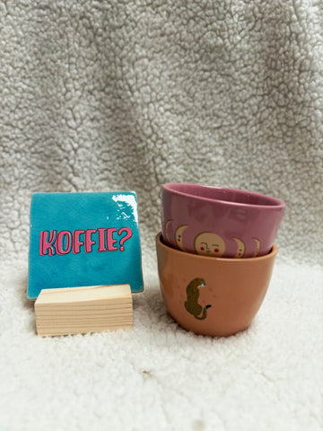 Tegel - Koffie? - Blauw