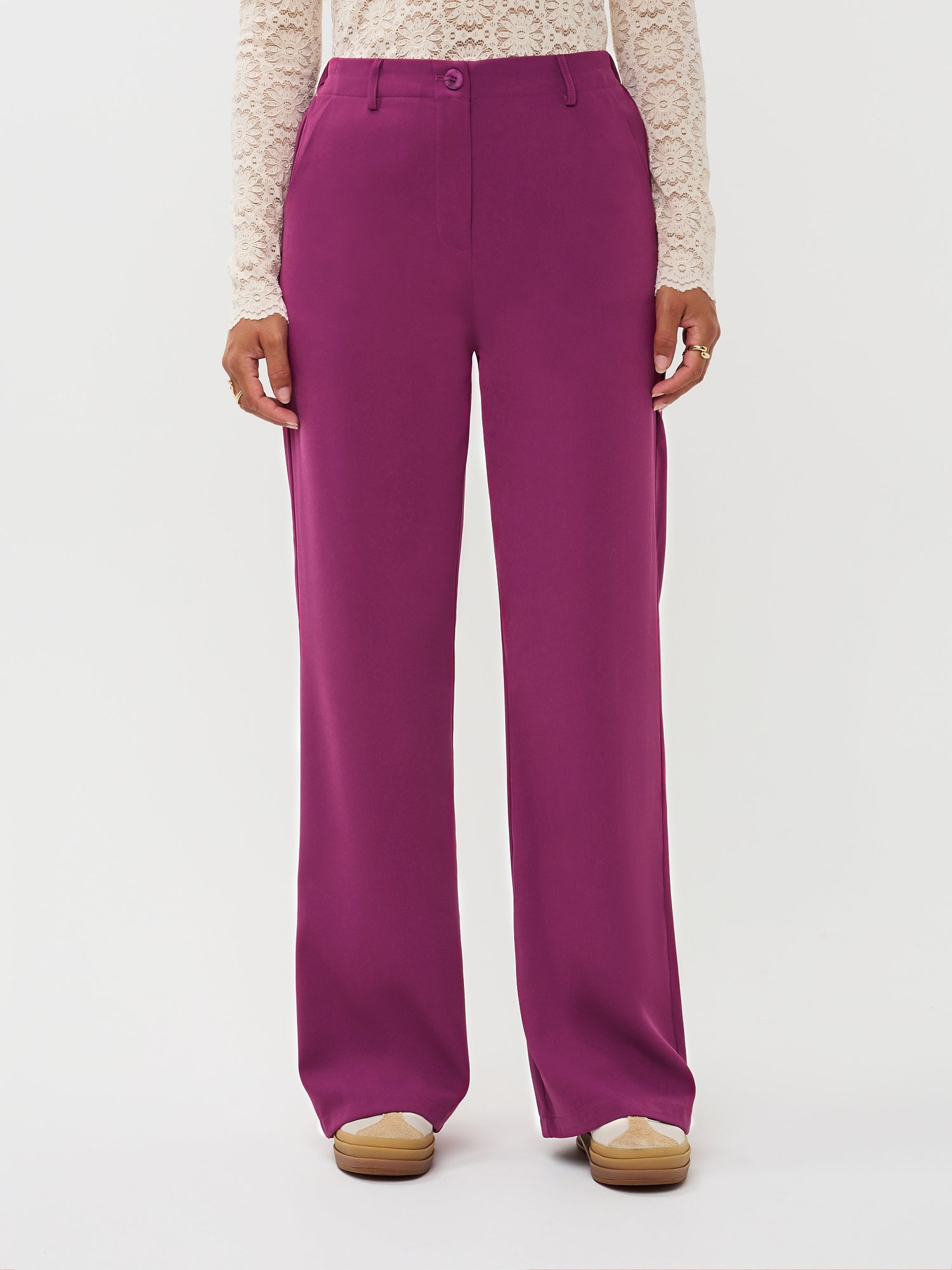 Pants Solange - Fuchsia purple