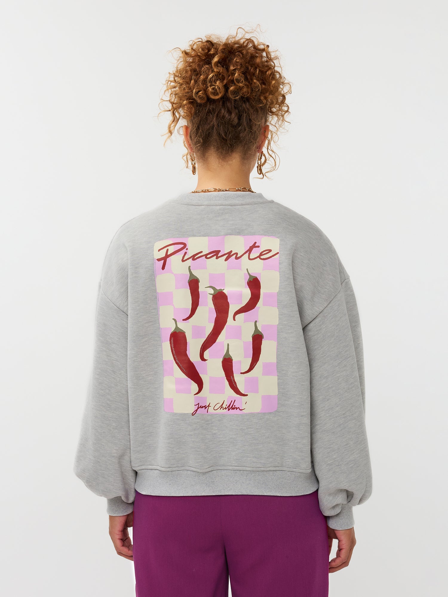 Sweater Just chillin - Grey melange