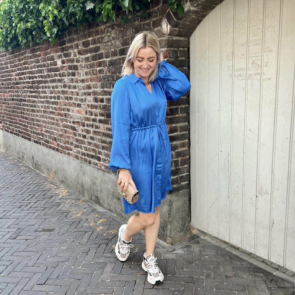 slfthea ls short dress - nebulas blue