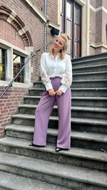 Blouse Blossom - white/pink/lilac
