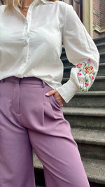Blouse Blossom - white/pink/lilac