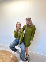 mschzasha hope cardigan - avocado