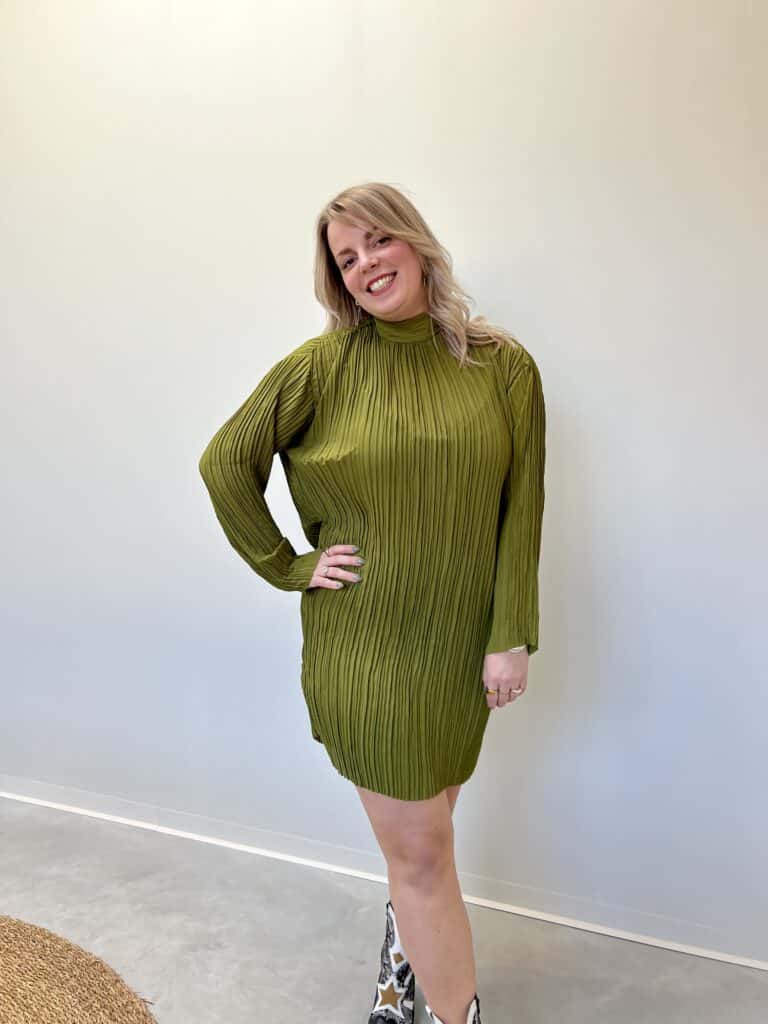 Mschbevin dress - avocado