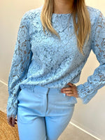 Yasperla ls lace top s. noos - clear sky