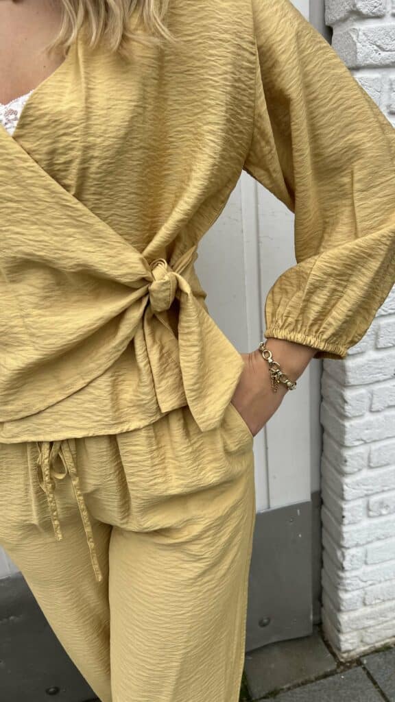 MSCHAudia 3/4 Wrap Top - Rattan