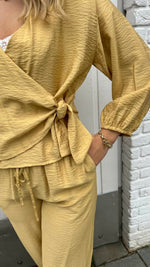 MSCHAudia 3/4 Wrap Top - Rattan