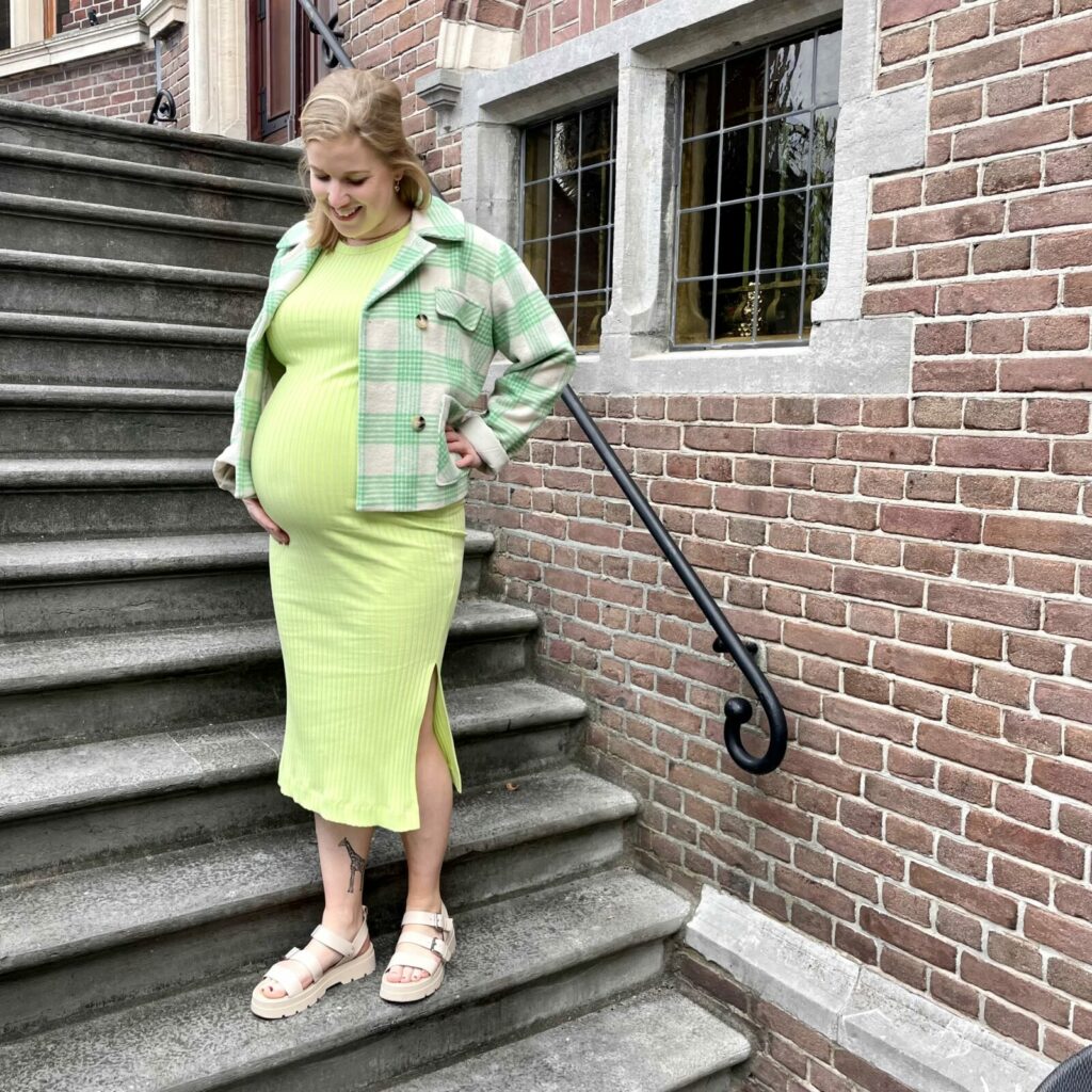 slfada sl midi dress - sharp green