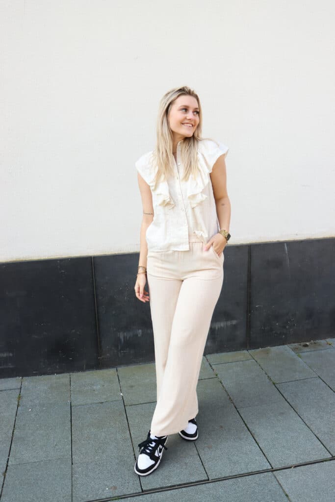 Yasfridi ss shirt - white asparagus