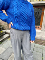 slfbrianne ls knit o-neck - surf the web