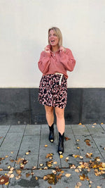 Mschbellamaya rhian skirt - mahogany flower