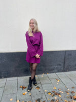 Knitted sweat dress Cheri - purple
