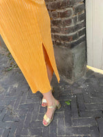 Yasoda os ls long dress - Blazing orange