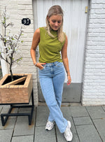 Slfmarwa high neck top - cardamom seed