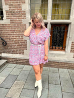 Sleeve dress Amelle - soft pink