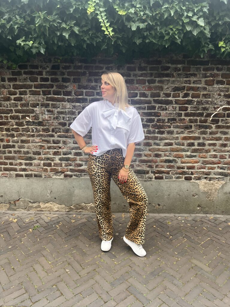 Slfjuno 3/4 bow shirt - bright white