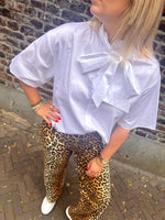 Slfjuno 3/4 bow shirt - bright white