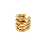 Four in a row ear cuff gold