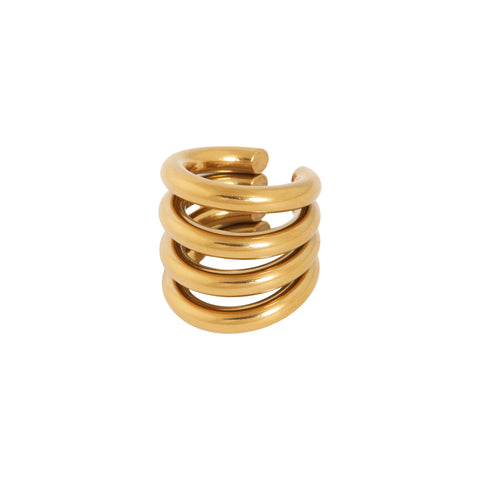 Four in a row ear cuff gold