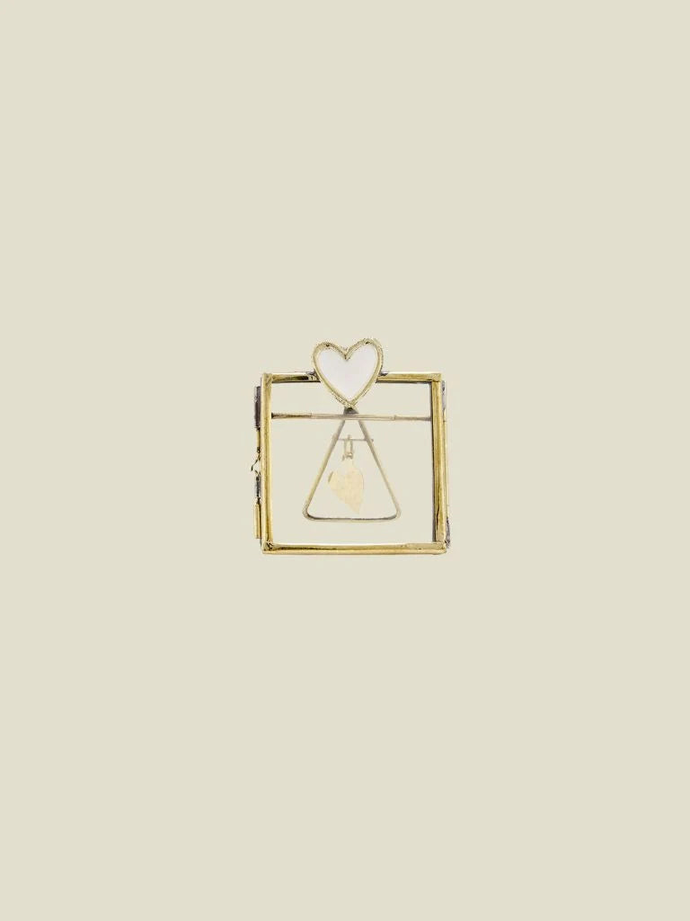 Pyar heart mini frame - light pink
