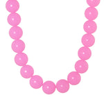Fuchsia flame necklace gold