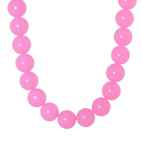 Fuchsia flame necklace gold