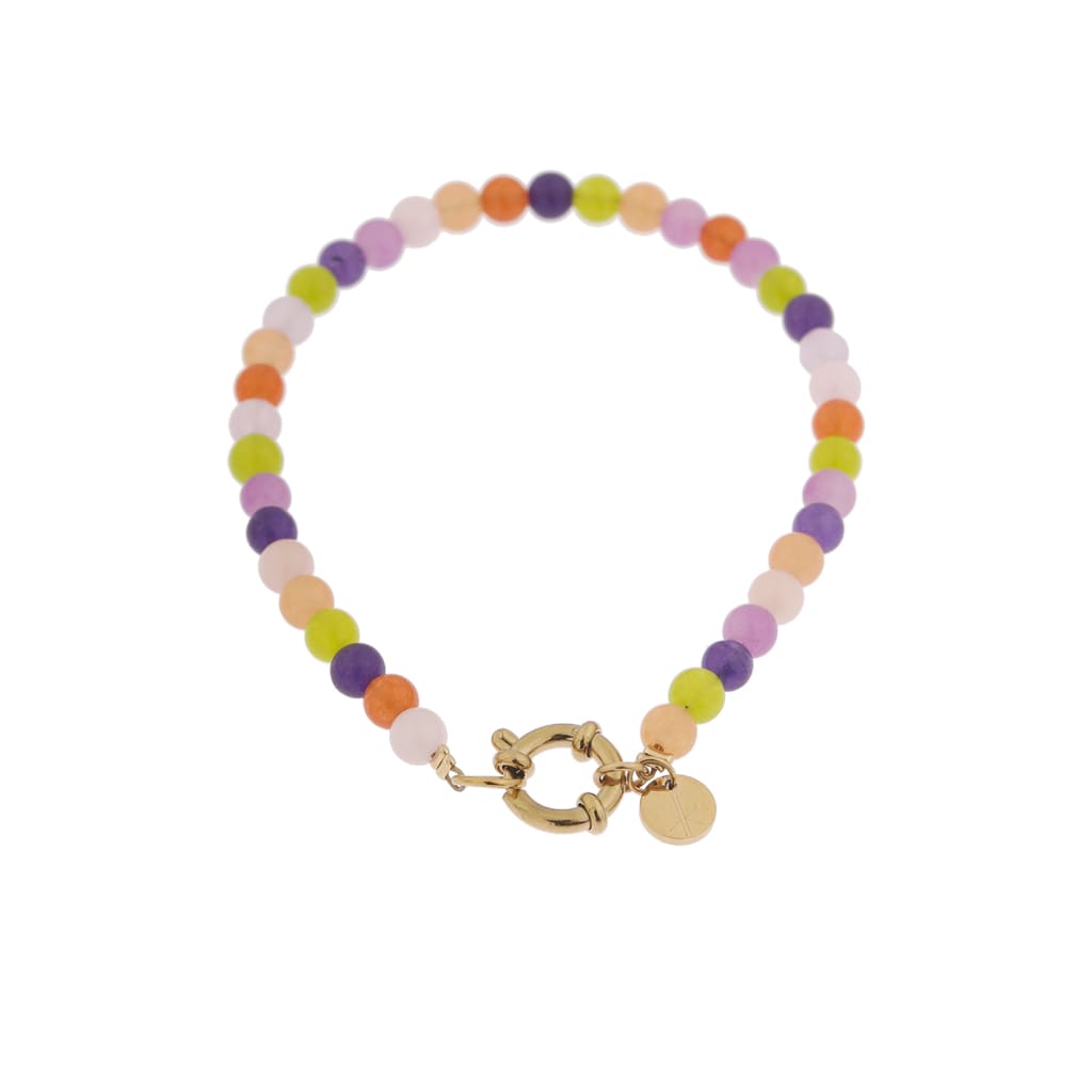 Funky beads bracelet gold