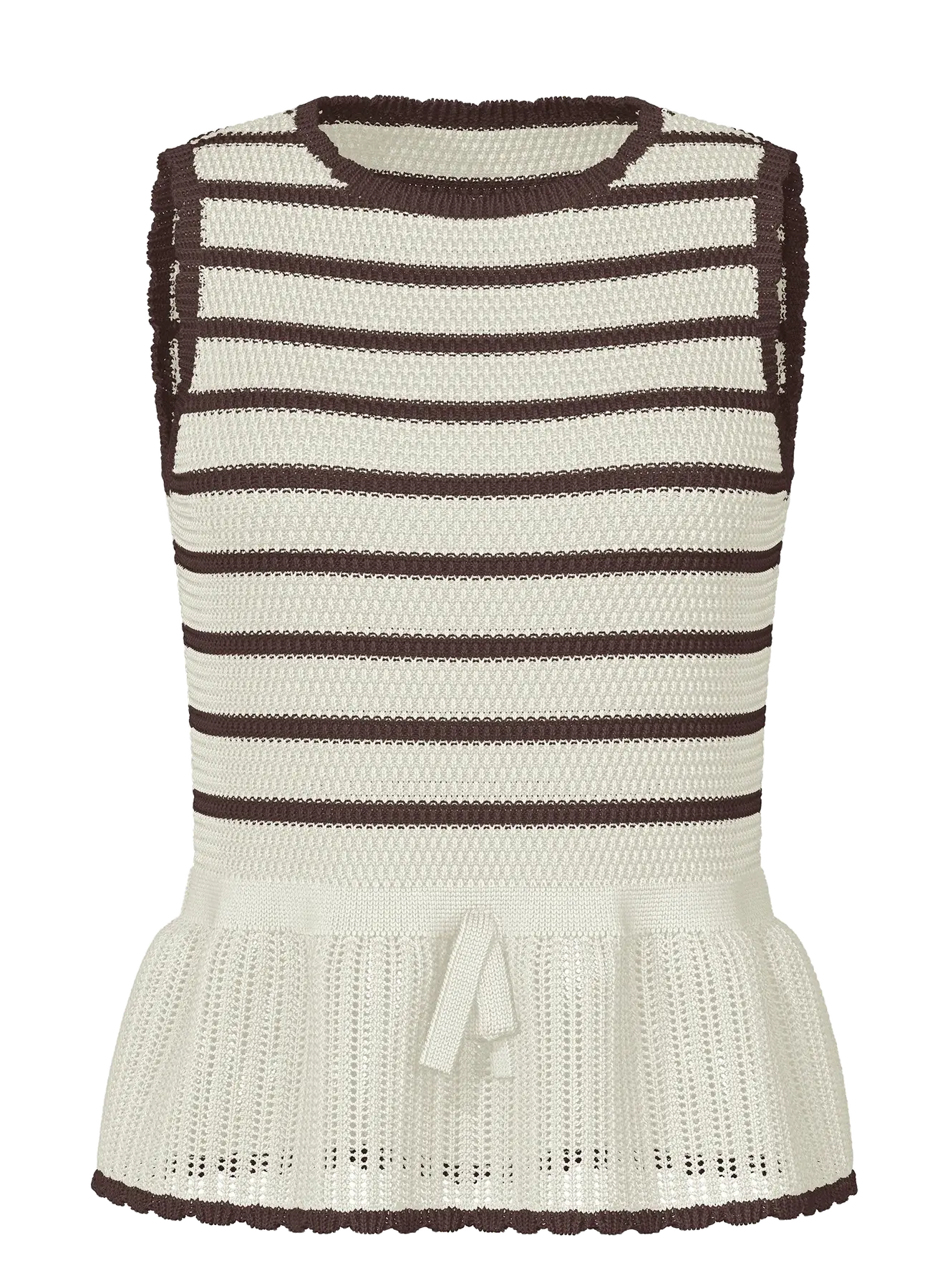 Yasannie knit top - Coffee bean