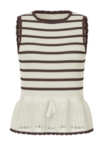 Yasannie knit top - Coffee bean